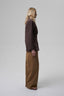 ESPOIRE blazer in chocolate brown