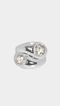DUGOMMIER STRASS SILBER RING
