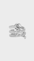 RING BIZOT STRASS SILBER