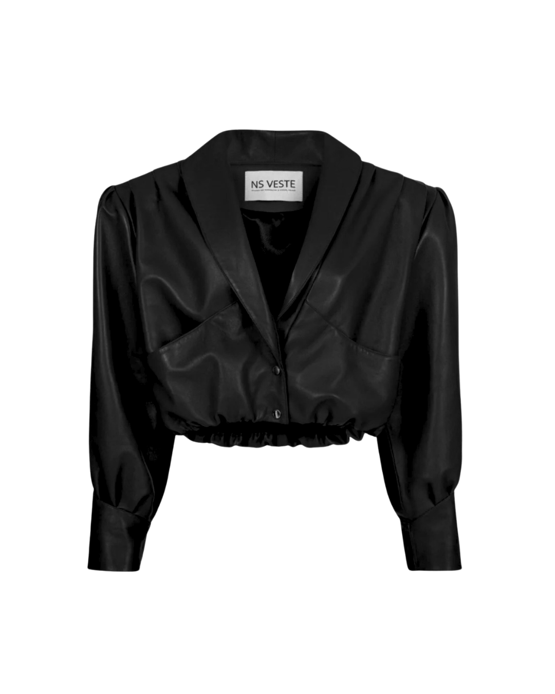 ENVIE retro it girl jacket in black leather