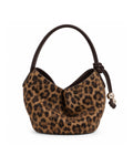 PRE-ORDER | IVERRSE mini drapped leather bag in leopard print