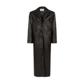 AMOUR noir straight coat in black