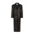 AMOUR noir straight coat in black