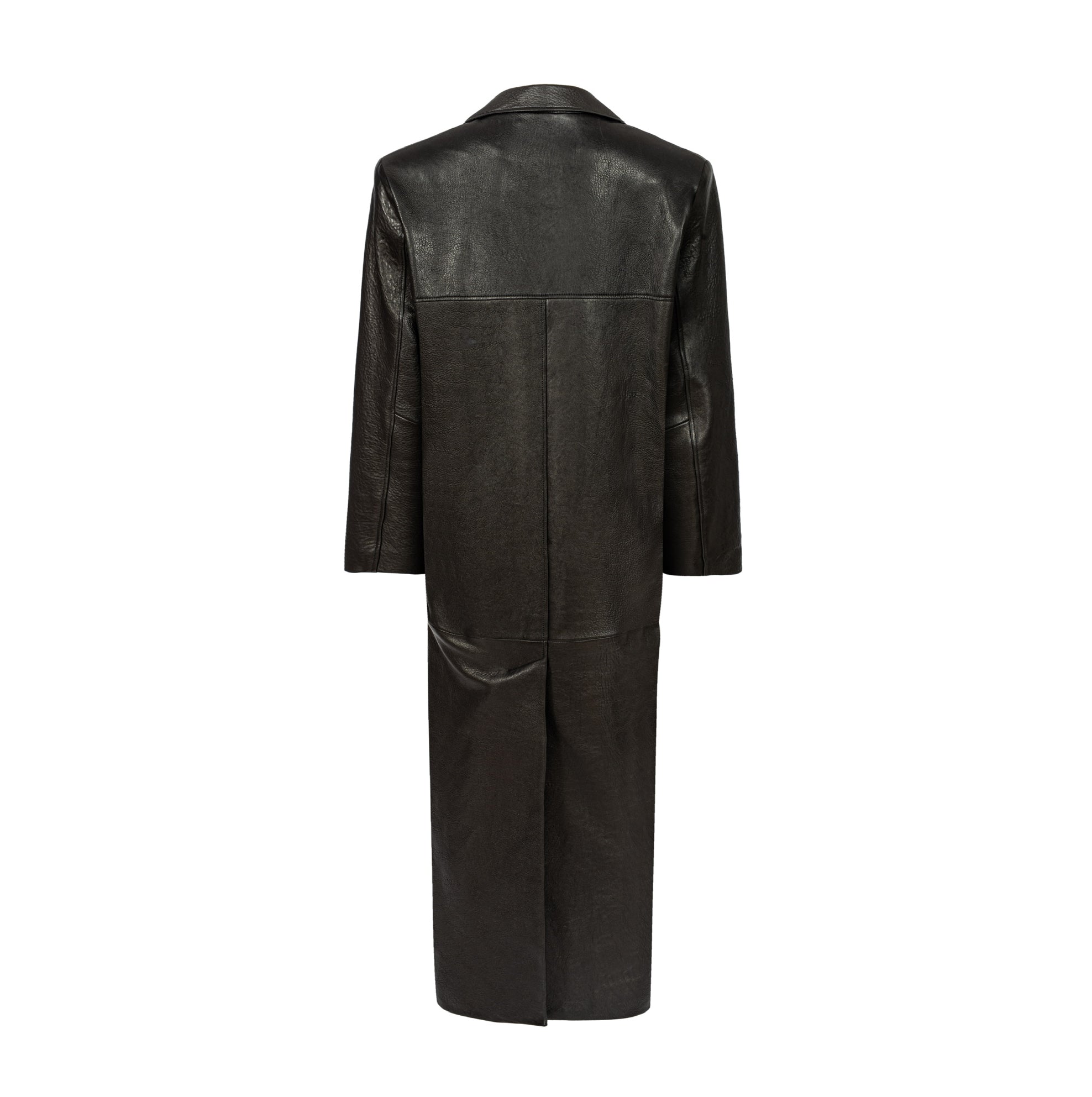 AMOUR noir straight coat in black