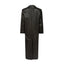 AMOUR noir straight coat in black