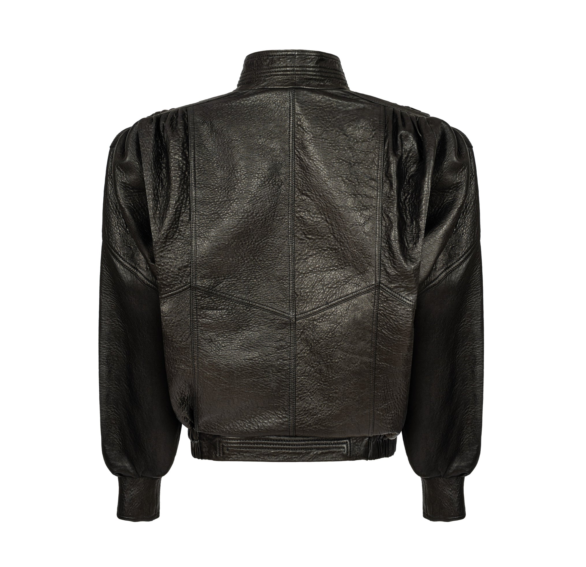 NOSTALGIE retro it girl jacket in black leather