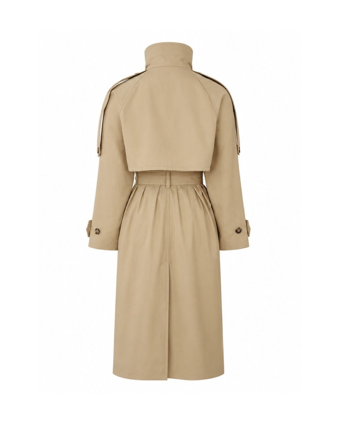 CONTENTE long trench coat with collar