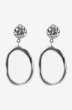 Kolczyki Alesia Strass Allongé Argent