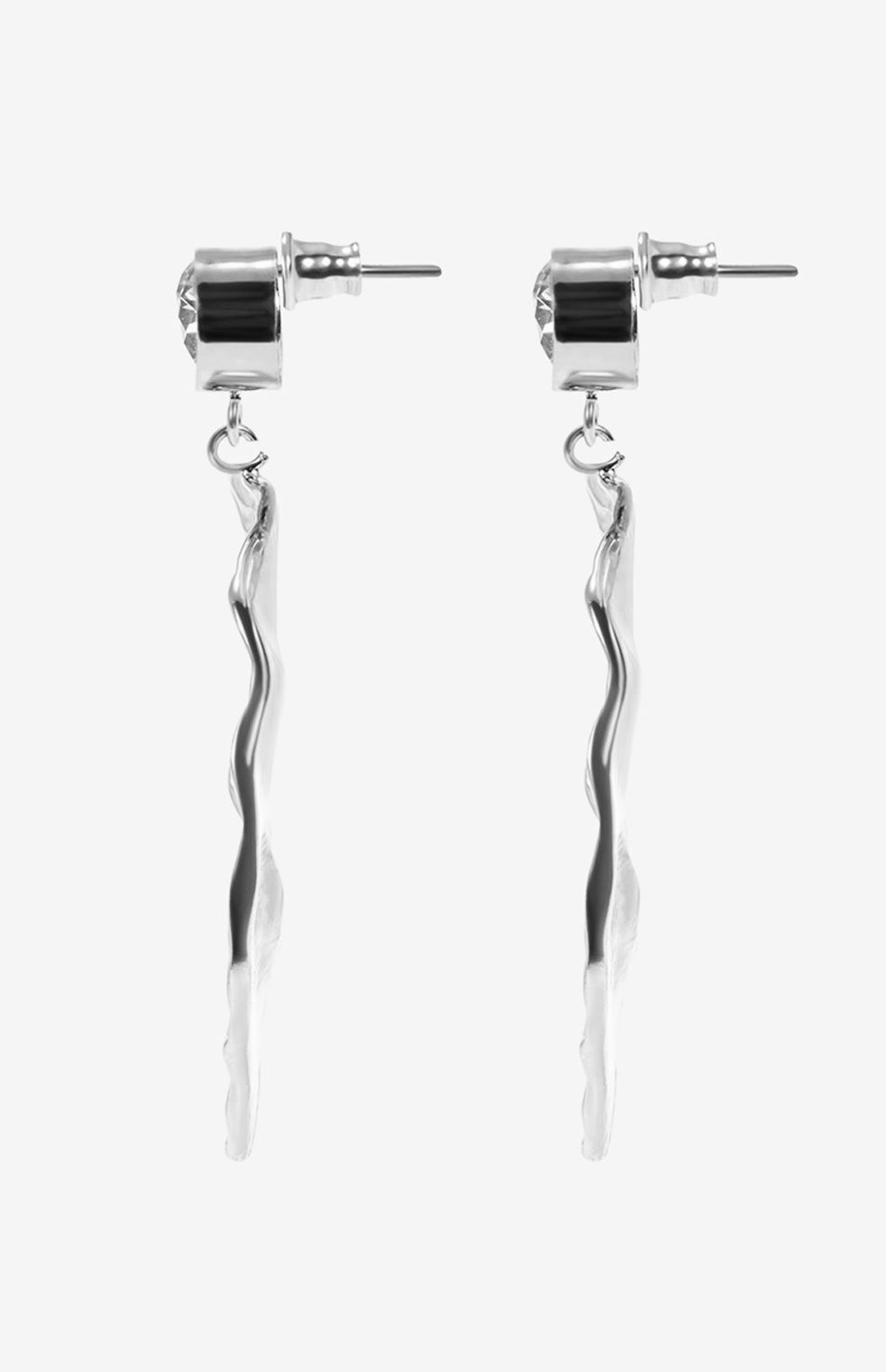 Peletier Strass Argent Earrings