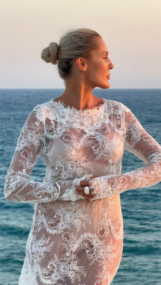 FOLIE Lace Long Dress