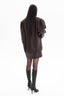 PASSION retro it girl jacket in chocolate texture