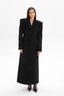 COLÉRE waisted coat in black