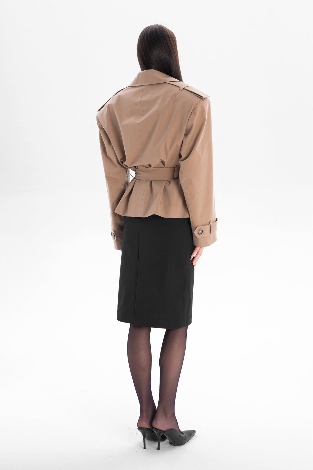 AMBITION short trench coat