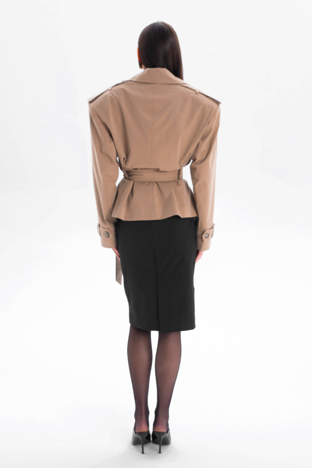 AMBITION short trench coat