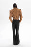 JOIE cropped bomber jacket in mocha mousse suede