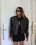 GAIETE bomber jacket in aged leather