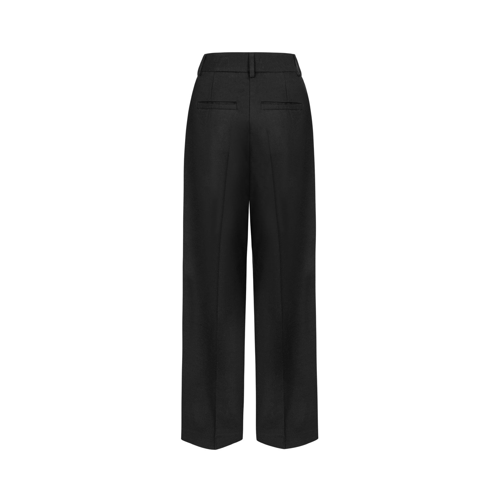 AIMABLE straight-leg trousers in black wool