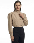 ENCHANTÉ cropped jacket in beige trench