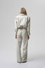 OPTIMISME trousers in cream leather