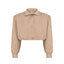 ENCHANTÉ trench cropped jacket in beige