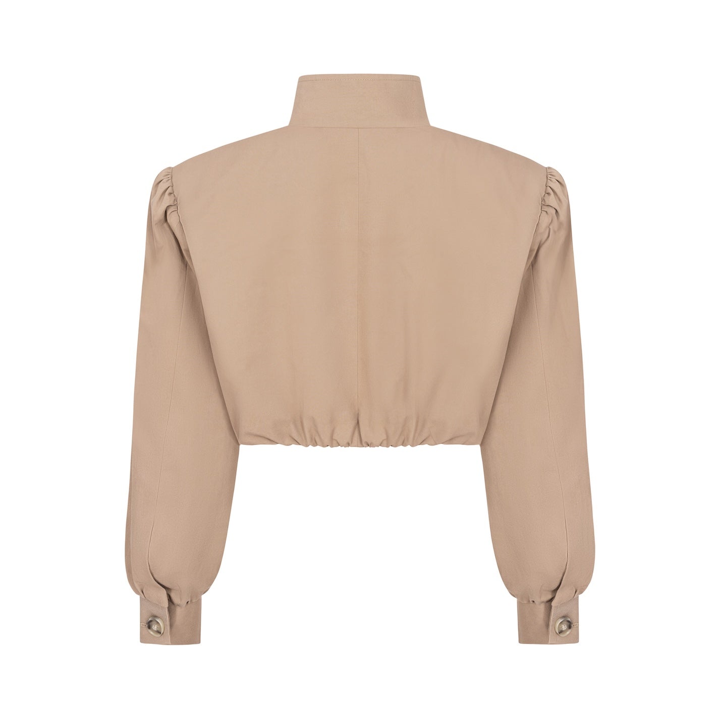 ENCHANTÉ cropped jacket in beige trench