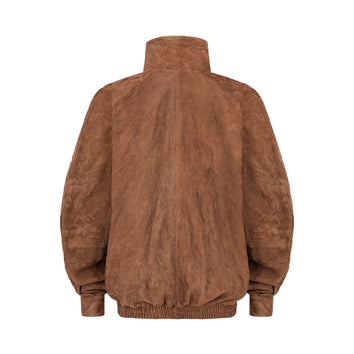 DÉVOUEMENT bomber jacket in suede