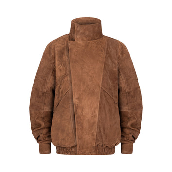 DÉVOUEMENT bomber jacket in suede