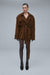 BONHEUR short belted suede jacket