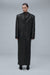 AMOUR noir straight coat in black