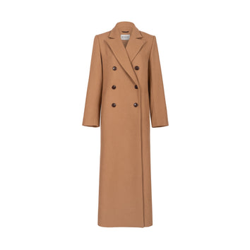 JALOUSIE straight coat in caramel