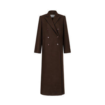 JALOUSIE straight coat in chocolate