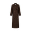 JALOUSIE straight coat in chocolate