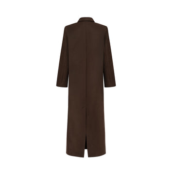 JALOUSIE straight coat in chocolate