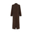 JALOUSIE straight coat in chocolate