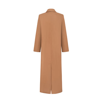 JALOUSIE straight coat in caramel