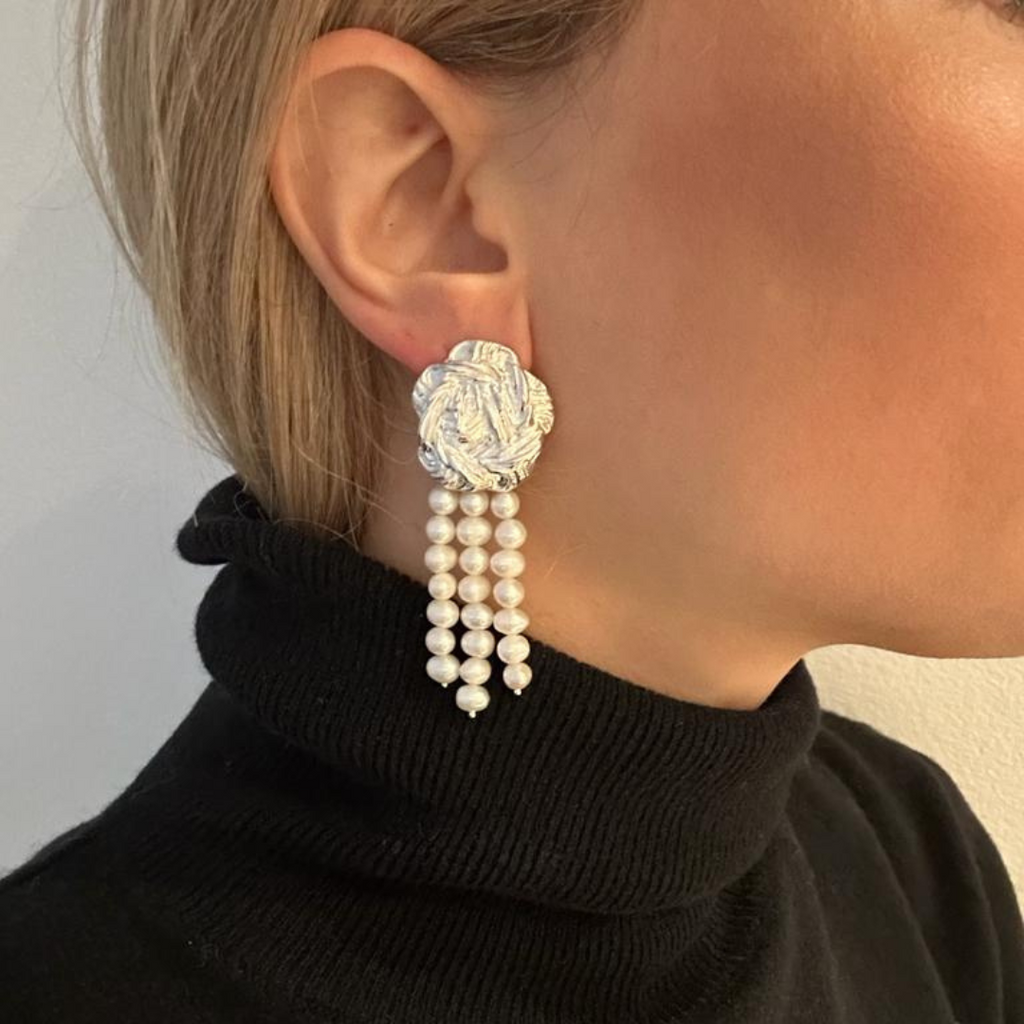 Ohrringe Françoise Argent Petit Perle